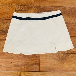 JUICY COUTURE CREAM MINI SKIRT w/ STRIPE SZ 8
